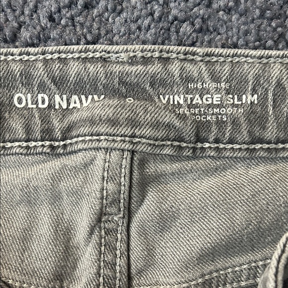 Old Navy High Rise Vintage Slim jeans, size 0, color, gray - Picture 3 of 3